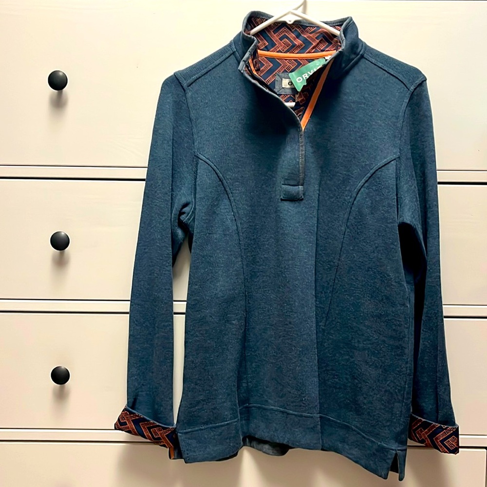 Orvis 3/4 Zip Sweatshirt NWT